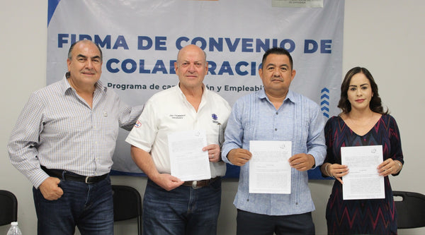 Firma Cáritas Convenio de colaboración con la Escuela de Trabajo Social del Estado